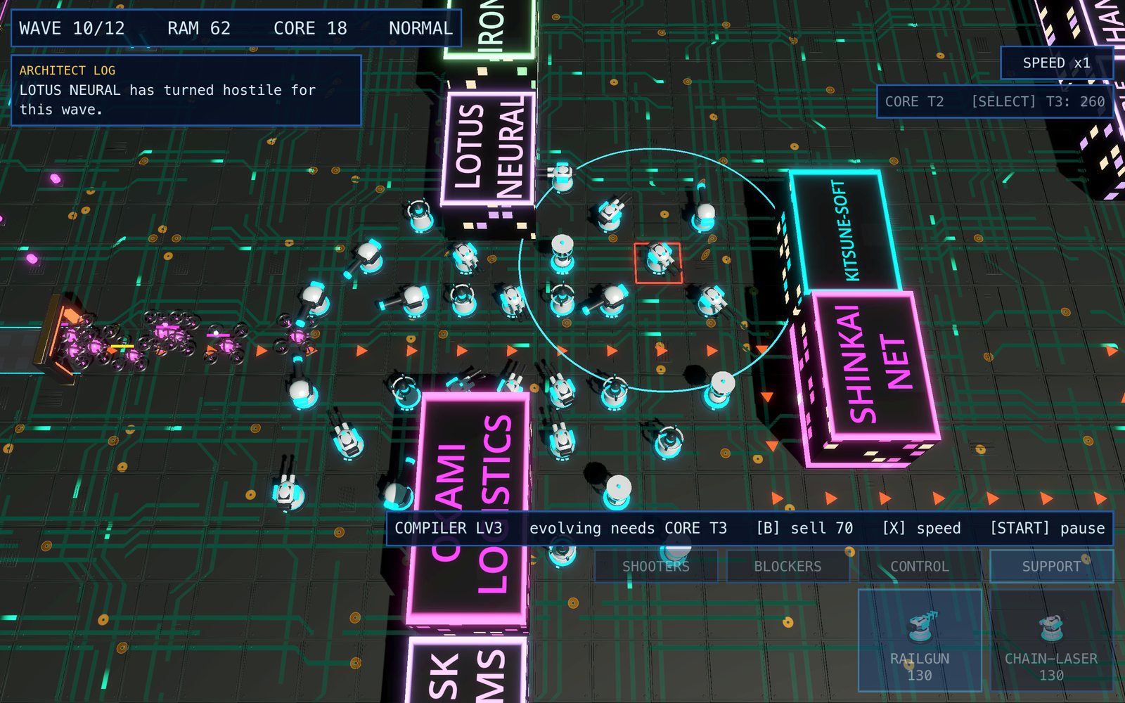 Techno Tower Defense screenshot 1